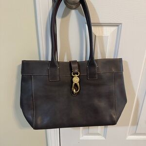 Dooney and Bourke “Heritage Edition” Large Amelie Shoulder Bag - Navy